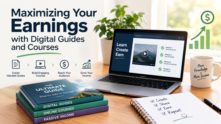 Maximizing Your Earnings with Digital Guides and Courses